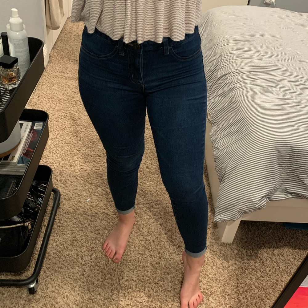 Dark blue skinny jeggings